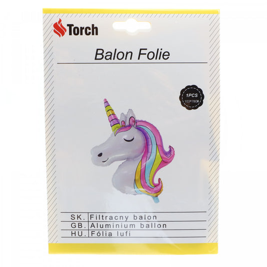 Balon folie, Unicorn, 103 x 78 cm, Multicolor