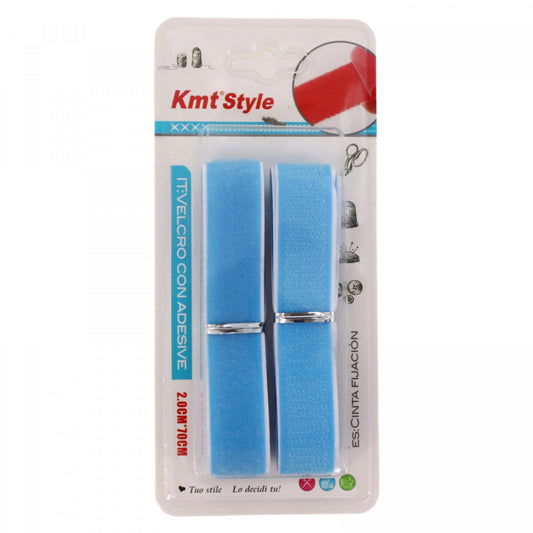 Banda Velcro cu scai / arici, 2 x 70 cm, NO399, Albastru