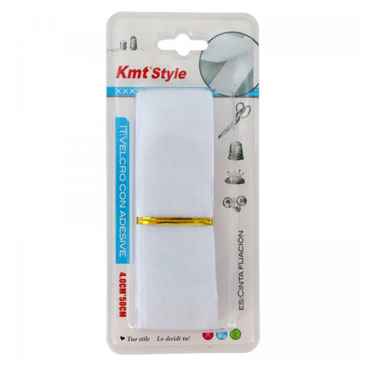 Banda Velcro cu scai / arici, 4 x 50 cm, NO311, Alb