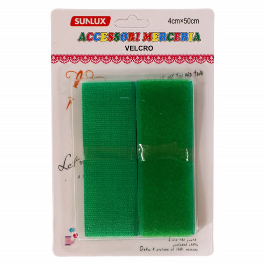 Banda velcro, NO88782, 4 x 50 cm, Verde