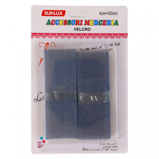 Banda velcro, NO88783, 4 x 50 cm, Gri
