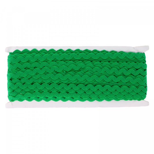 Banda Zig Zag, Textil, NO9325, 0.5 cm x 25 m, Verde deschis