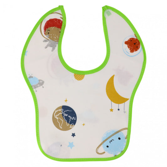 Baveta, Bumbac 100%, Planete, inchidere Velcro, NO1612, 25 x 33 cm, Multicolor