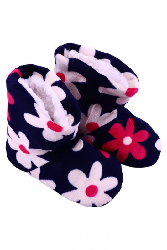Botosi imblaniti copii, Pentru iarna, Antiderapant, NO48, 25 EU, Multicolor
