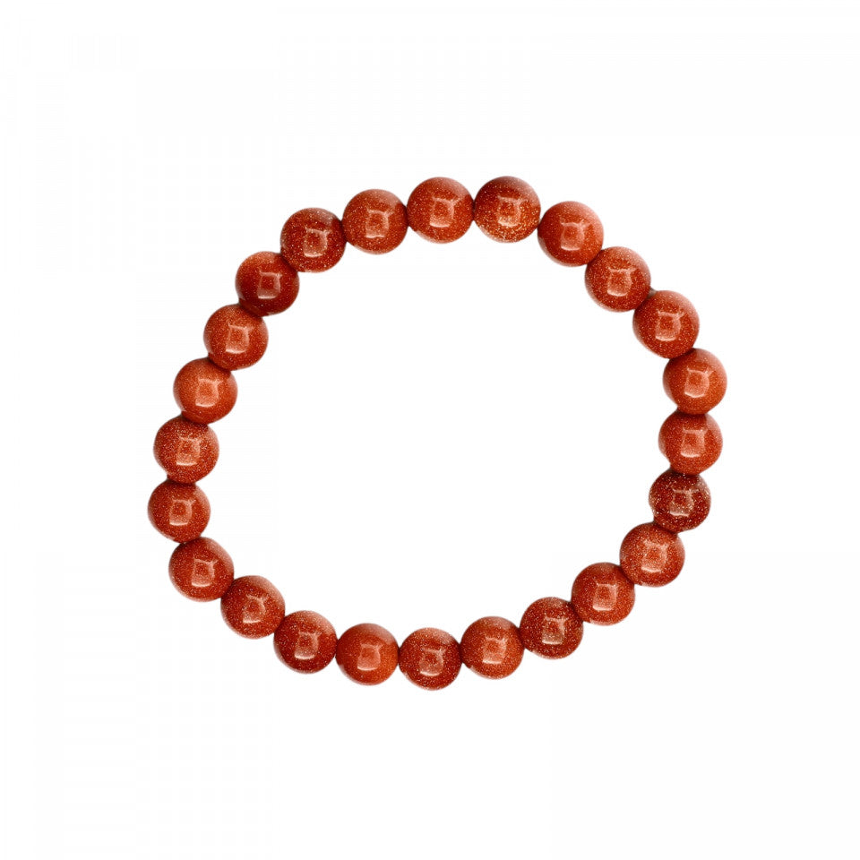 Bratara cu pietre semipretioase, NO130, Ochi de tigru, Maro, 7 cm