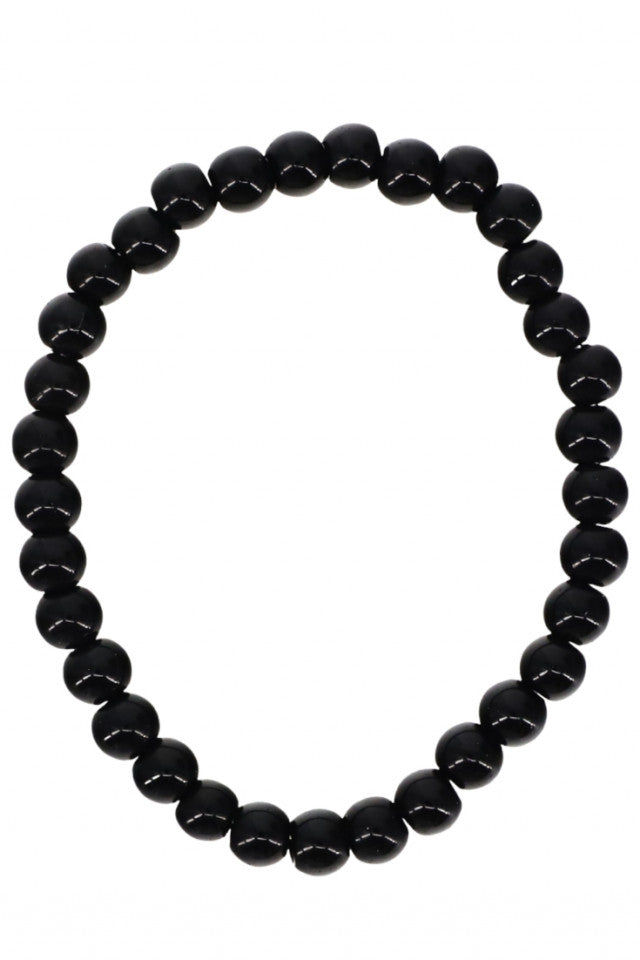 Bratara cu pietre semipretioase, NO7012, Onix, 8 cm, Negru