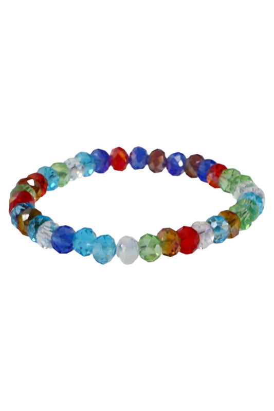 Bratara dama, din margele, NO605B, 8 cm, Multicolor