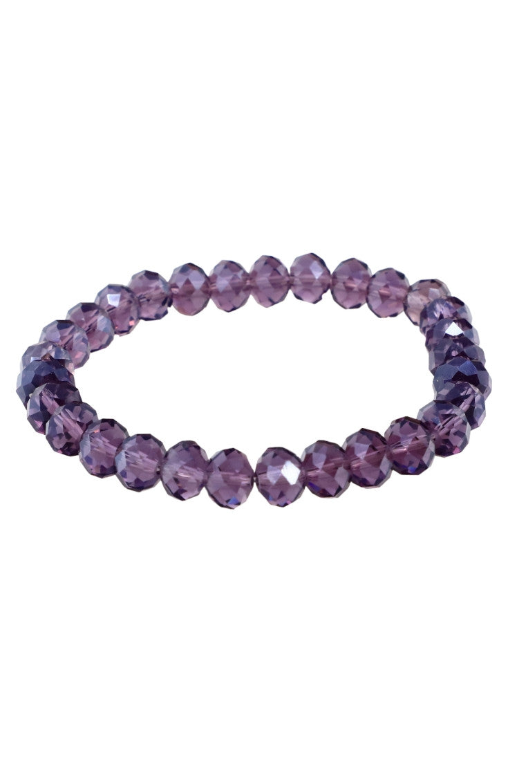 Bratara dama, din margele, NO626C, 9 cm, Mov