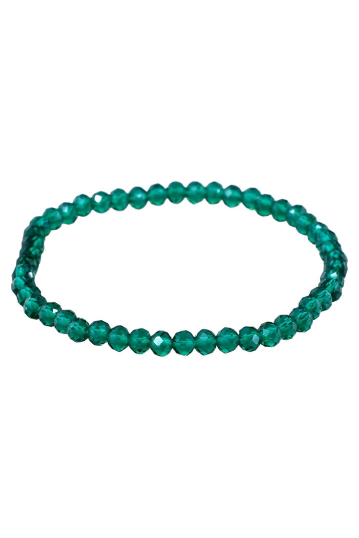 Bratara dama, din margele, NO639A, 8 cm, Verde