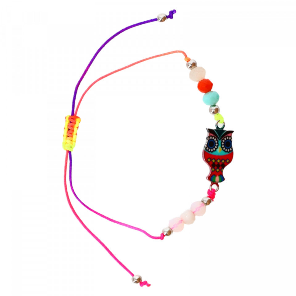 Bratara simbol bufnita, Reglabila, NO212, Multicolor