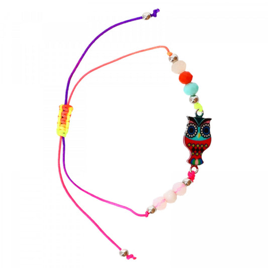 Bratara simbol bufnita, Reglabila, NO212, Multicolor