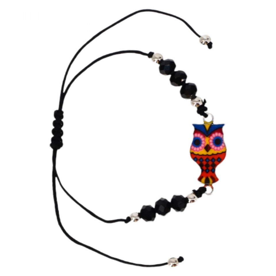Bratara simbol bufnita, Reglabila, NO213, Multicolor