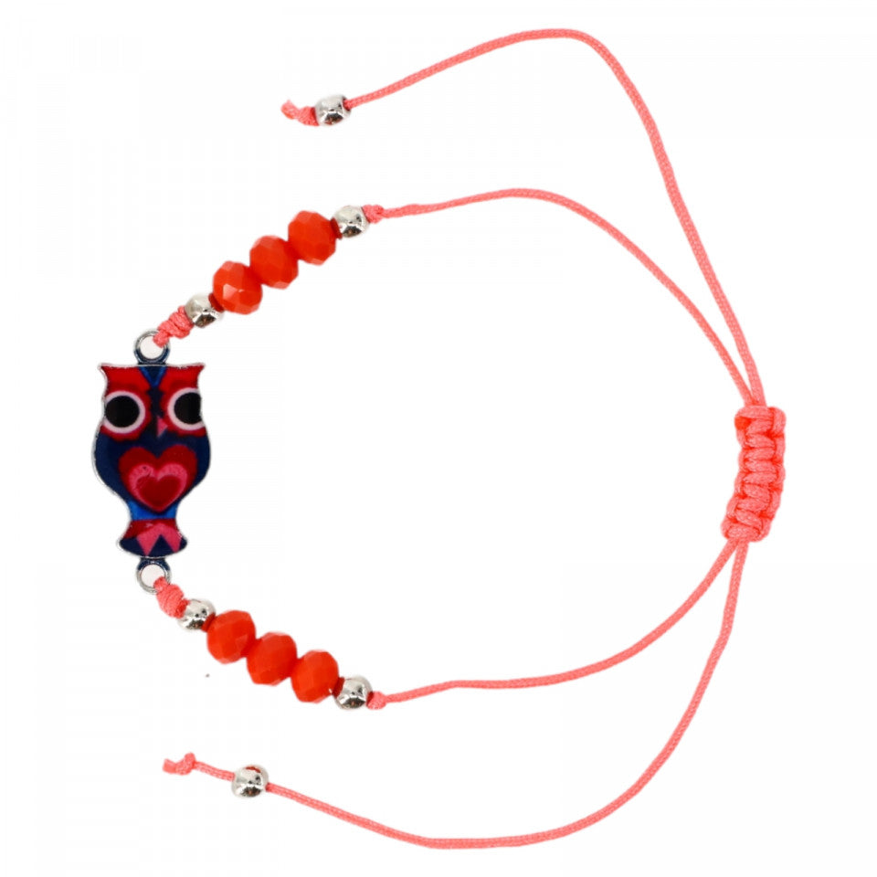 Bratara simbol bufnita, Reglabila, NO216, Multicolor