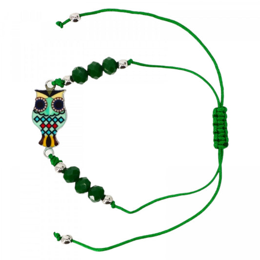 Bratara simbol bufnita, Reglabila, NO219, Multicolor