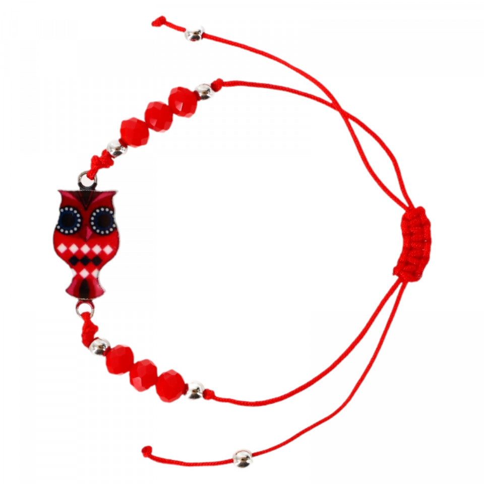 Bratara simbol bufnita, Reglabila, NO221, Multicolor