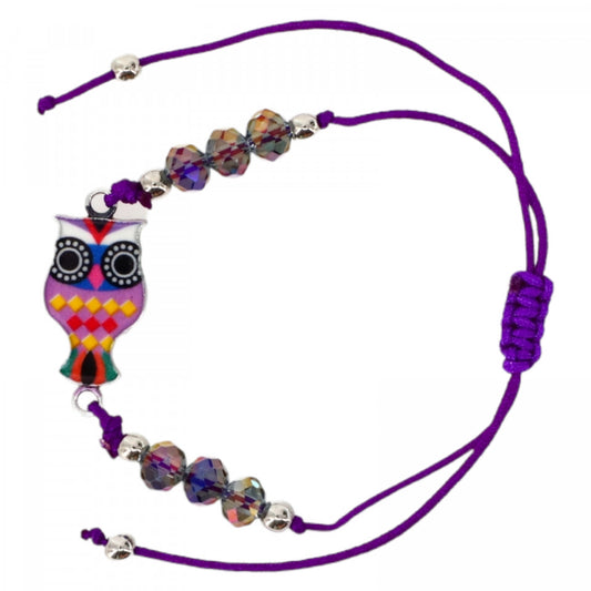Bratara simbol bufnita, Reglabila, NO222, Multicolor