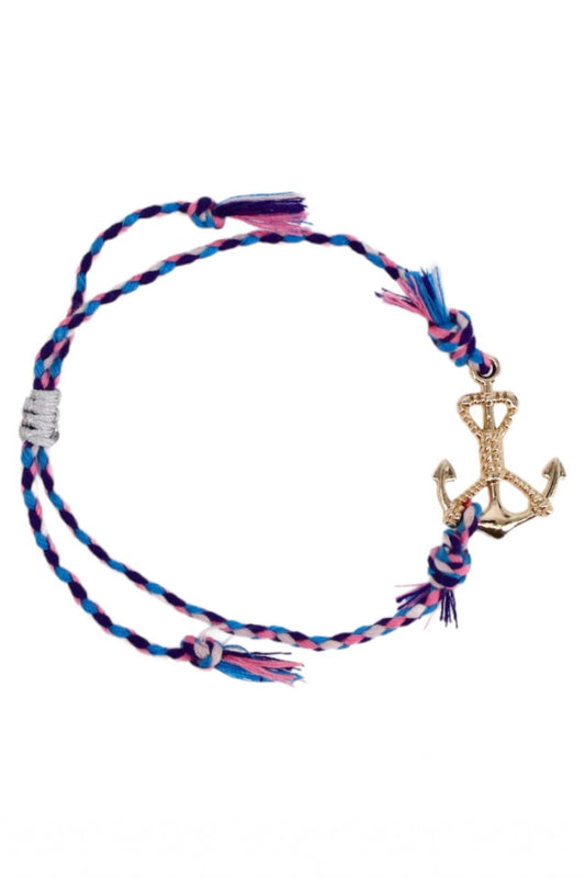 Bratara snur impletit, Ancora, NO1011, Multicolor