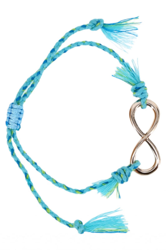 Bratara snur impletit, Infinit, NO1018, Bleu