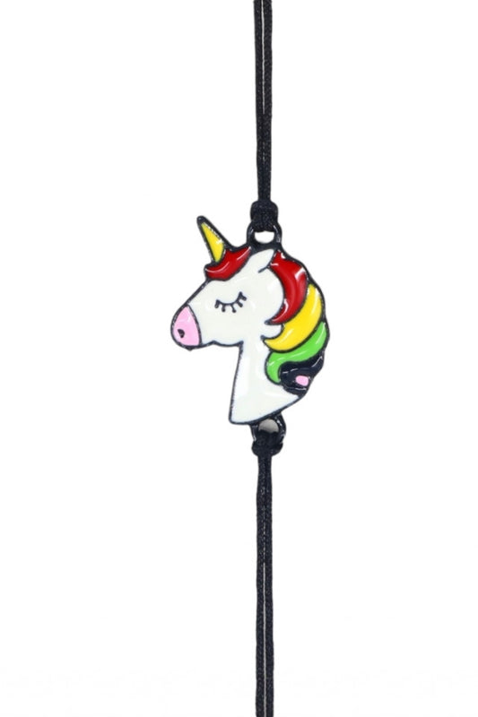 Bratara snur, Unicorn, NO972, Dimensiune reglabila, Multicolor