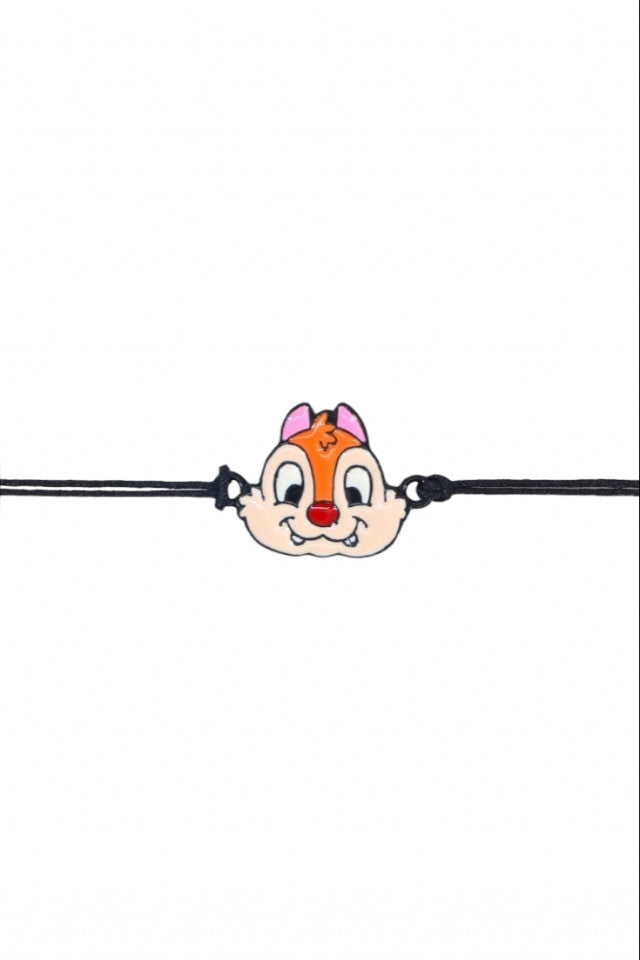 Bratara snur, Veveritele Chip si Dale, NO978, Dimensiune reglabila, Multicolor