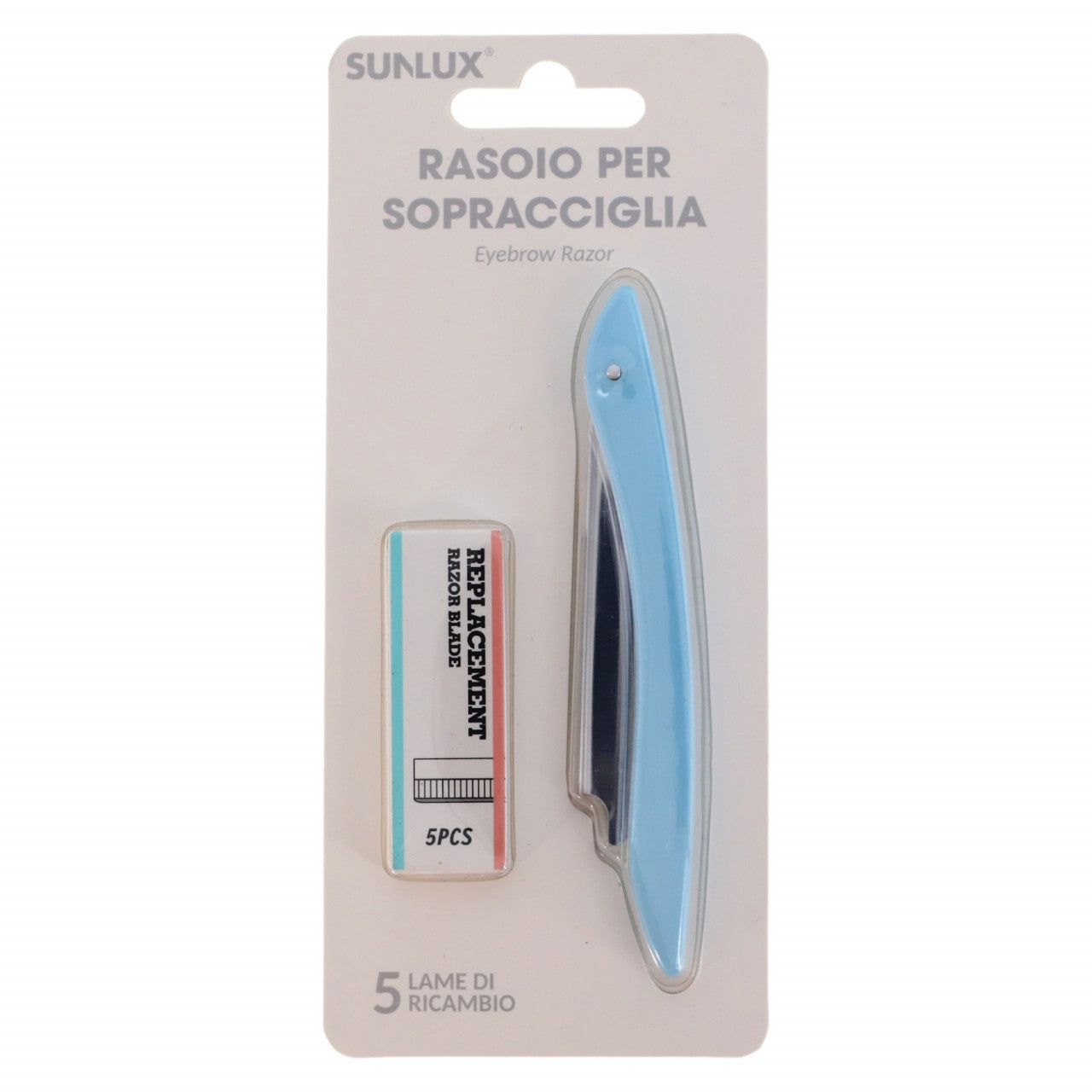 Brici pentru tuns barba, Sunlux, NO4323, 12.5 cm, Albastru