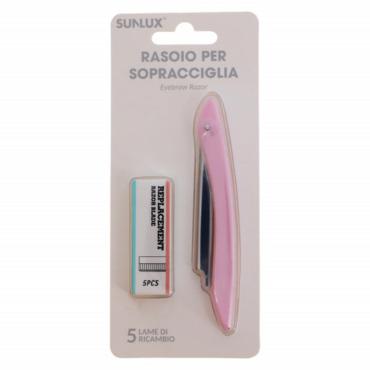 Brici pentru tuns barba, Sunlux, NO4323, 12.5 cm, Roz