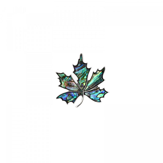 Brosa pandantiv dama, frunza de Artar, 4.5 cm, Multicolor