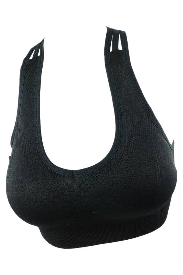 Bustiera dama, Sport, Fitness, NO1825, S, Negru