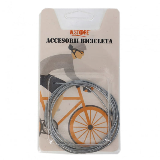 Cablu de frana bicicleta, NO75330, 150 cm, Argintiu