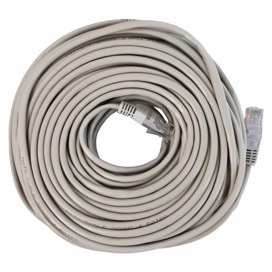 Cablu UTP Retea, NO54, Ethernet Cat 5e, Cablu Patch de Internet cu Mufa, Conector RJ45, 20 m, Gri