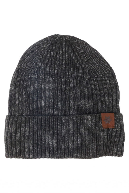 Caciula pentru barbati, tricotata, captuseala fleece, NO1069, One Size, Gri inchis