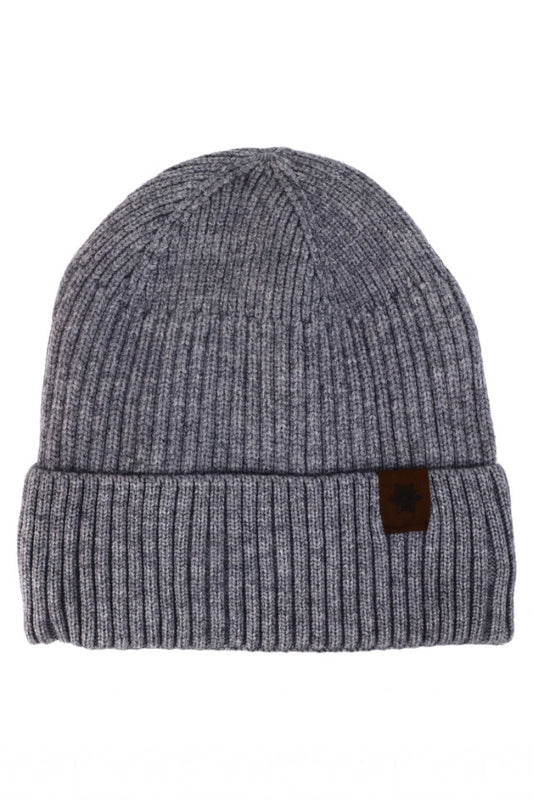 Caciula pentru barbati, tricotata, captuseala fleece, NO1072, One Size, Gri