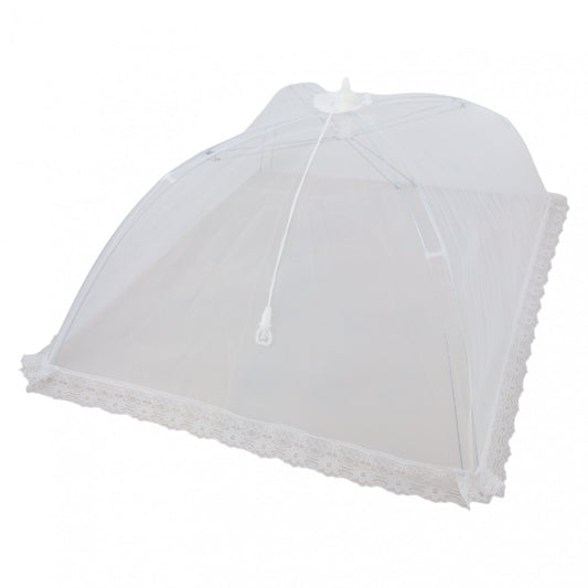 Capac de protectie pentru alimente, umbrela, plasa, NO5104, 50 x 70 cm, Alb