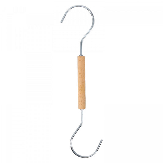Carlig dublu, 3 kg, Metal, 25 cm, Argintiu