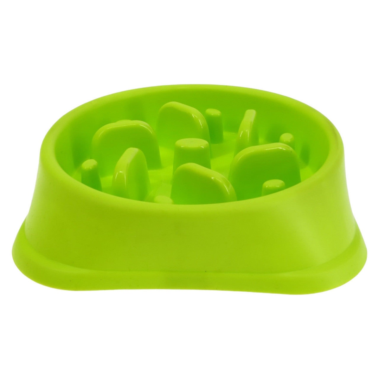 Castron hranire lenta caini, pentru mancare sau apa, NO3422, 18.5 x 5.8 cm, Verde