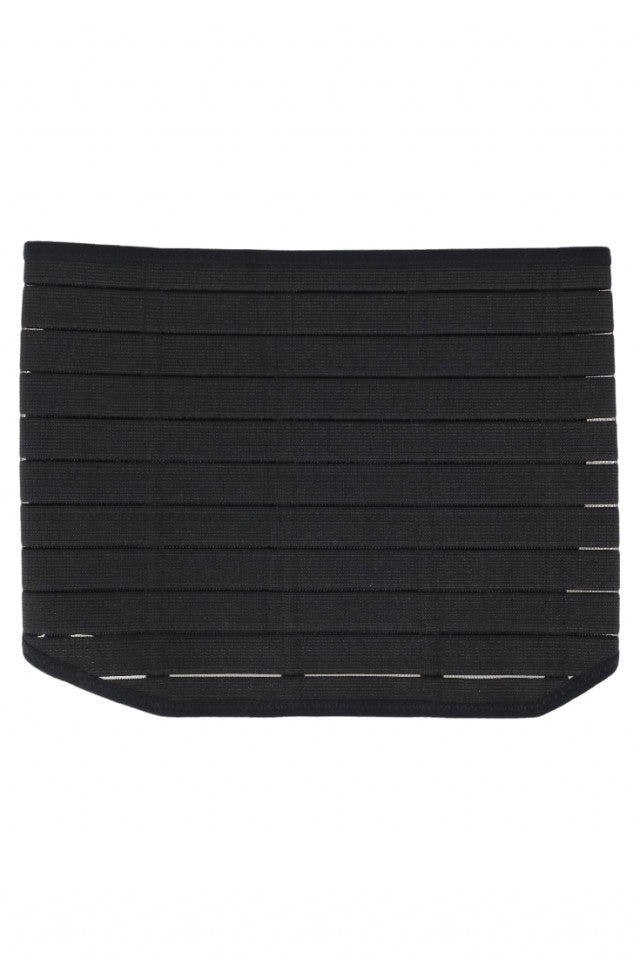 Centura pentru suport lombar, diametru 86 x 23 cm, Negru
