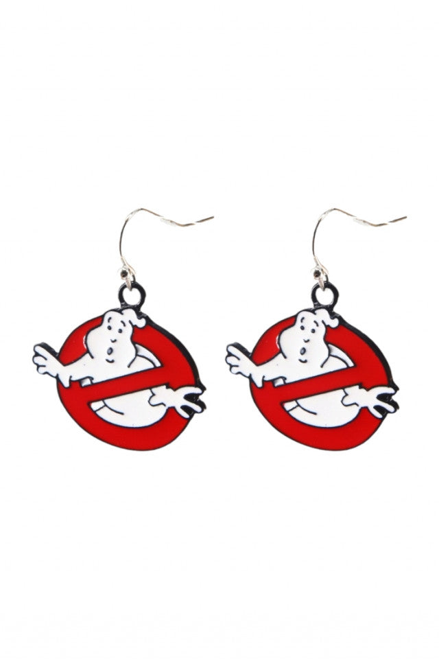 Cercei amuzanti, Ghost Busters, NO10086, Otel inoxidabil, 2 cm, Multicolor