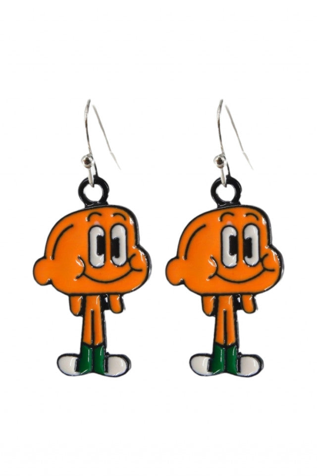 Cercei amuzanti, Gumball, NO9983, Otel inoxidabil, 2 cm, Multicolor
