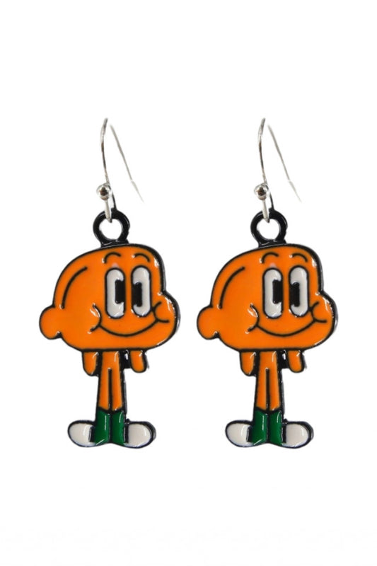 Cercei amuzanti, Gumball, NO9983, Otel inoxidabil, 2 cm, Multicolor