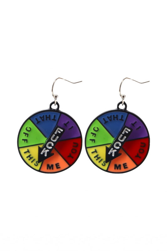 Cercei amuzanti, Love That, NO10023, Otel inoxidabil, 2.7 cm, Multicolor