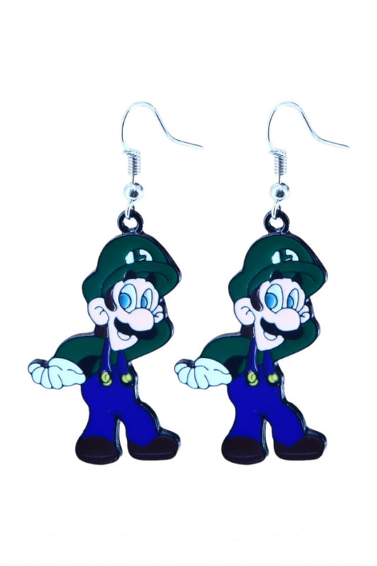 Cercei amuzanti, Luigi, NO10051, Otel inoxidabil, 4 cm, Multicolor
