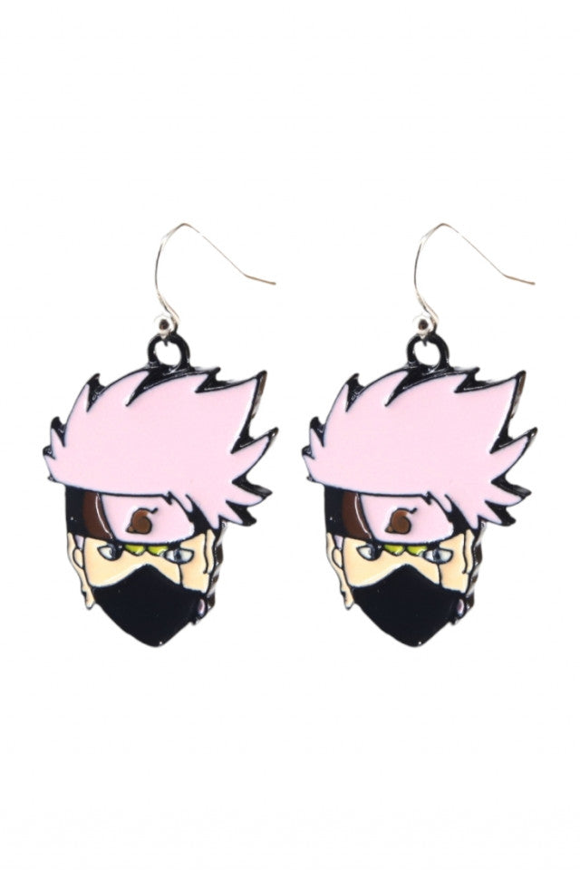 Cercei amuzanti, Naruto, NO10124, Otel inoxidabil, 2.5 cm, Multicolor