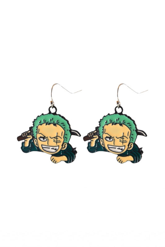 Cercei amuzanti, One Piece, NO10099, Otel inoxidabil, 2.3 cm, Multicolor