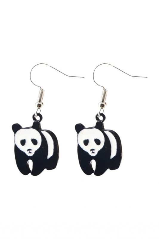 Cercei amuzanti, Panda, NO10111, Otel inoxidabil, 2 cm, Multicolor