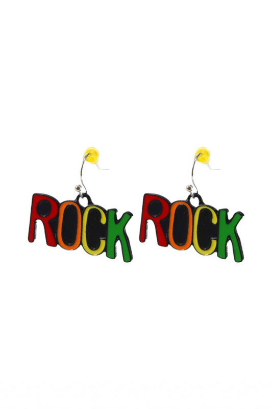Cercei amuzanti, Rock, NO9994, Otel inoxidabil, 3 cm, Multicolor