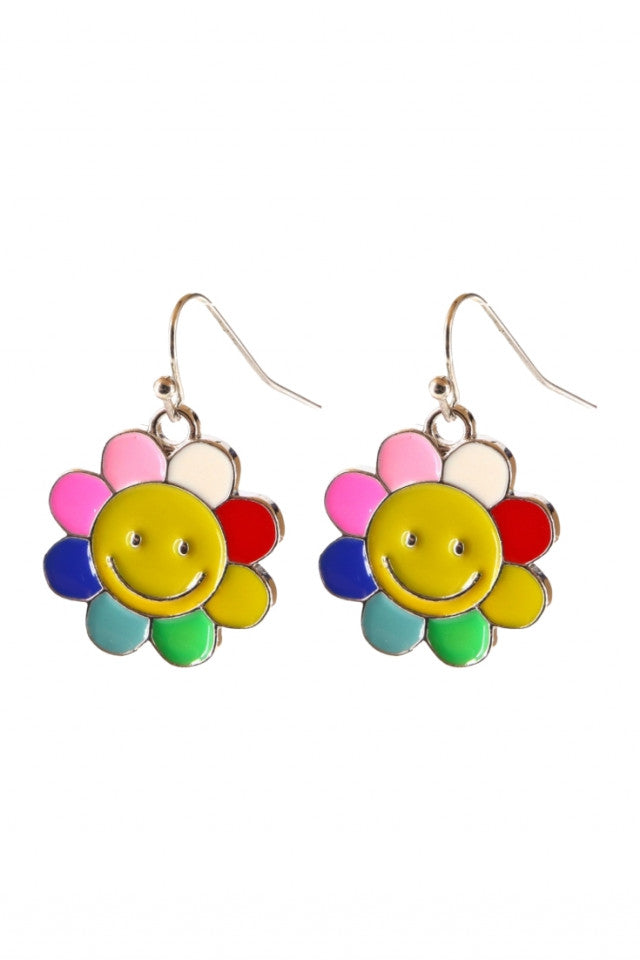Cercei amuzanti, Soare, NO10017, Otel inoxidabil, 2 cm, Multicolor