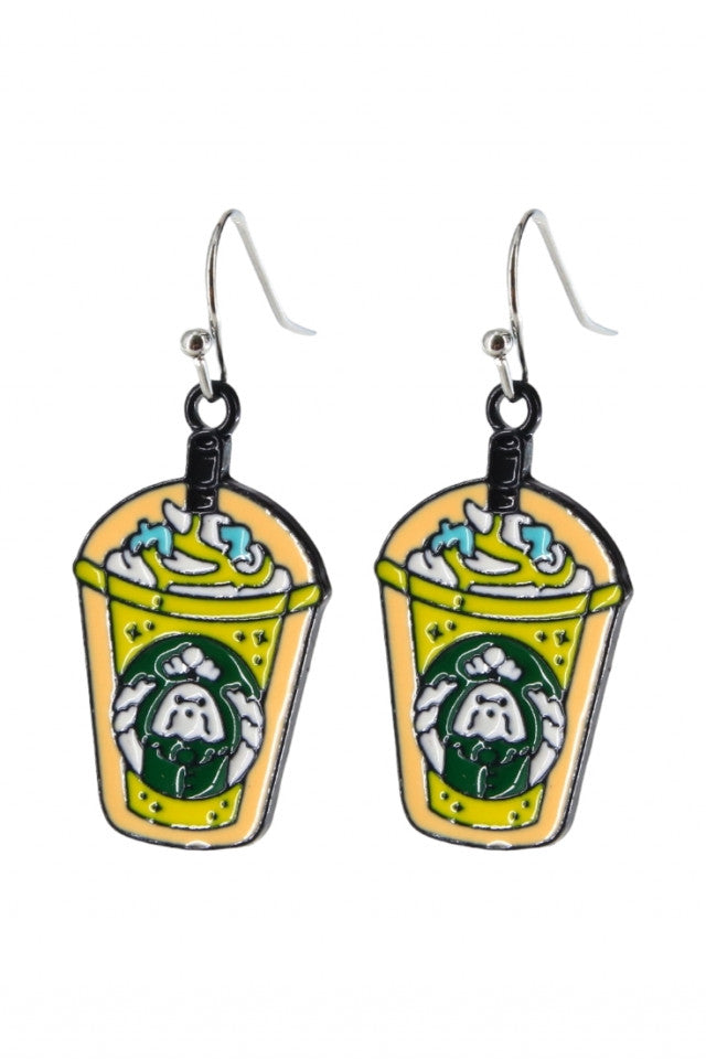 Cercei amuzanti, Starbucks, NO10105, Otel inoxidabil, 2.2 cm, Multicolor