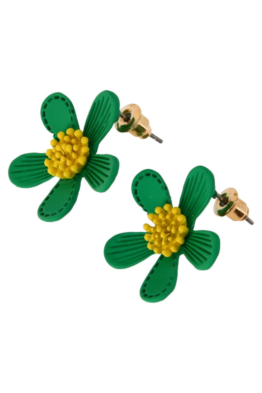 Cercei dama, NO1017, 2.5 cm, Verde