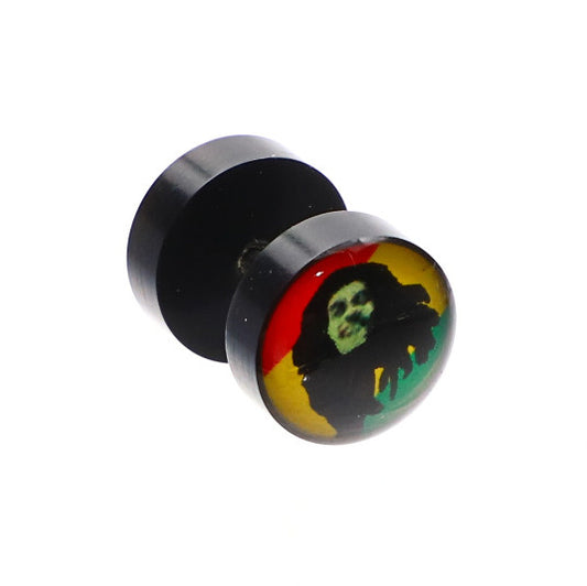 Cercei pierce cu doua fete, Bob Marley, 1 cm