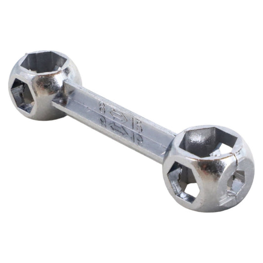 Cheie hexagonala pentru bicicleta, NO43245, 6 - 15 cm, Argintiu